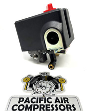 Interruptor de presión de compresor de aire 5 hp 25 amperios 140 psi encendido-175 psi apagado 1/4"" 4 puertos