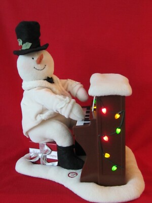 Hallmark Snowman Piano Player Musical Lights, Jingle Pals 2005~No Movement~VIDEO