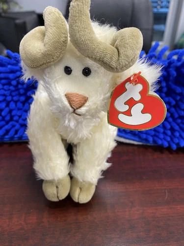 TY Beanie Baby Babies Ramsey 1993 Plush Jointed Ram Vintage Original Retired NWT
