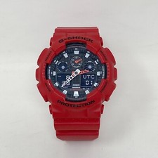 Casio G-Shock 5081 Red GA-100B Digital and Analog Watch