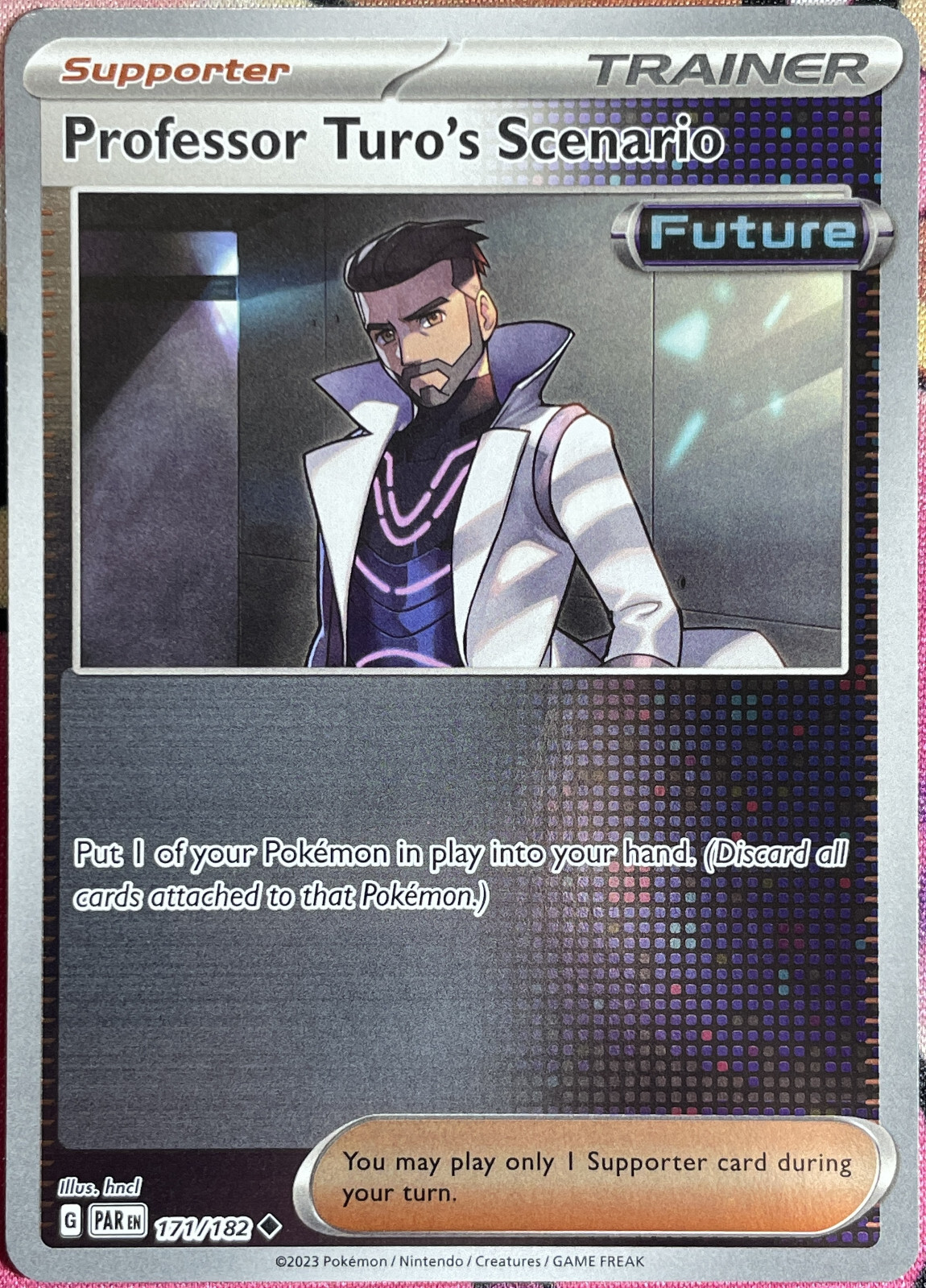 Professor Turo's Scenario Reverse Holo - 171/182 - Paradox Rift Pokemon 2023