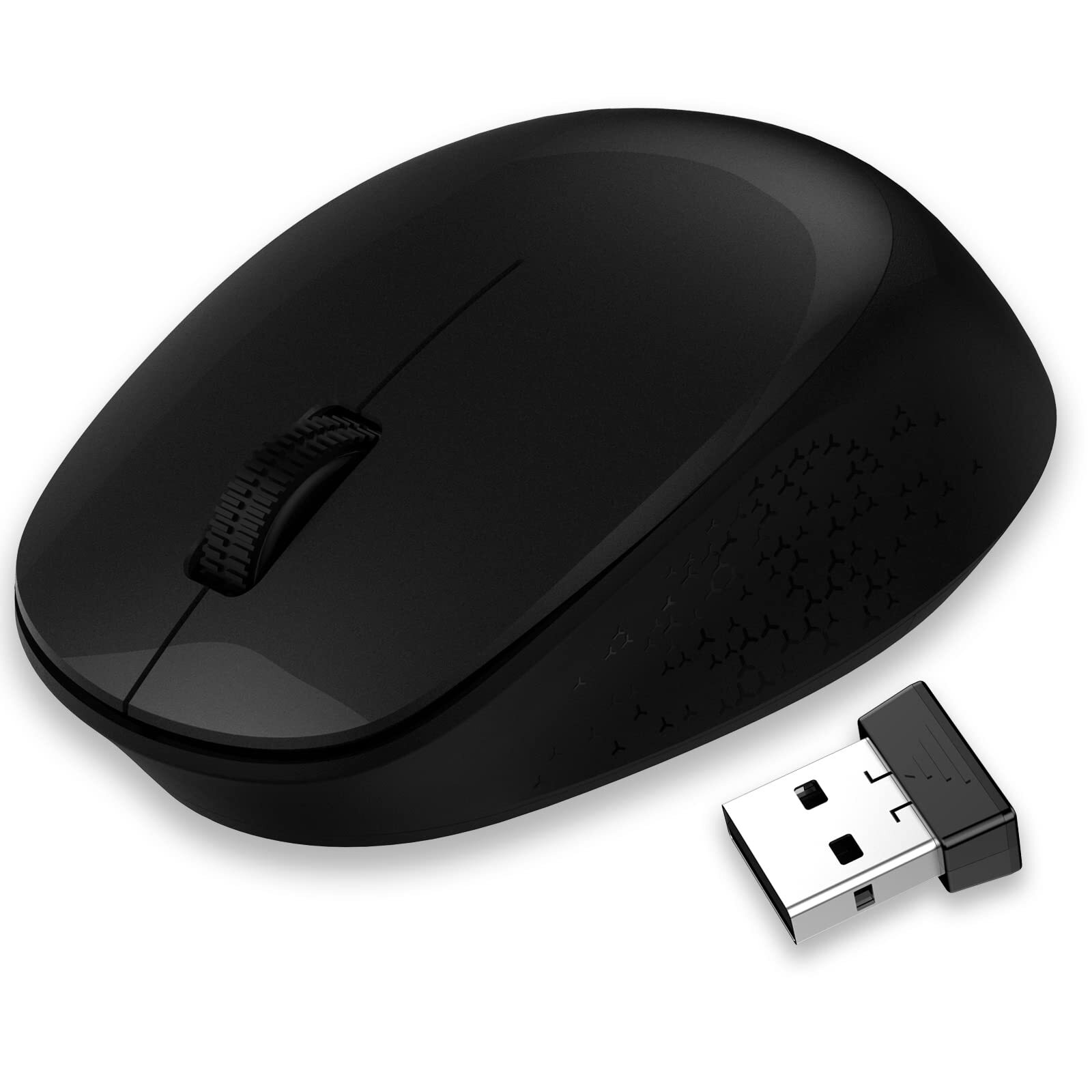 Slim 2.4GHz Wireless Silent Optical Mouse for Laptop, USB Receiver, 3 Adjustable DPI, Ergonomic Design, Long Battery Life, Portable for PC, Mac, Notebook.-image