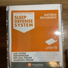 HOSPITOLOGY PRODUCTS Box Spring Encasement - Zippered Bed Bug Dust Mite Proof...