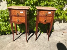 Coppia di Eleganti Comodini Luigi XV in Bois de Rose - Restaurata (in corso)