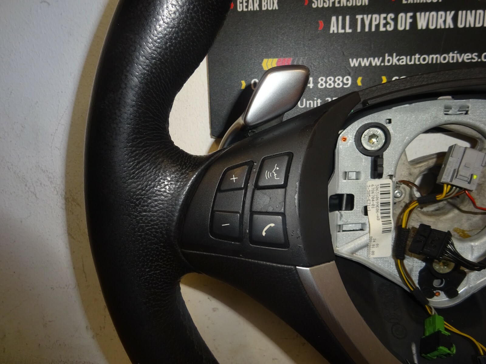 BMW X6 E71 Black Leather Steering Wheel 6786704 for sale online | eBay 