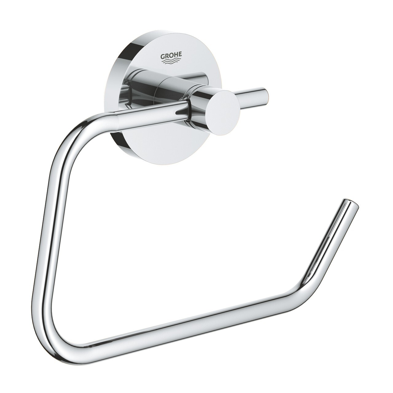 Grohe Essentials Bathroom Toilet Roll Holder Wall Mounted Chrome 40389001