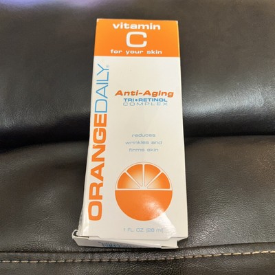 Orange Daily Anti Aging Tri Retinal Complex 1 fl oz Vit C Reduces Wrinkles Firms