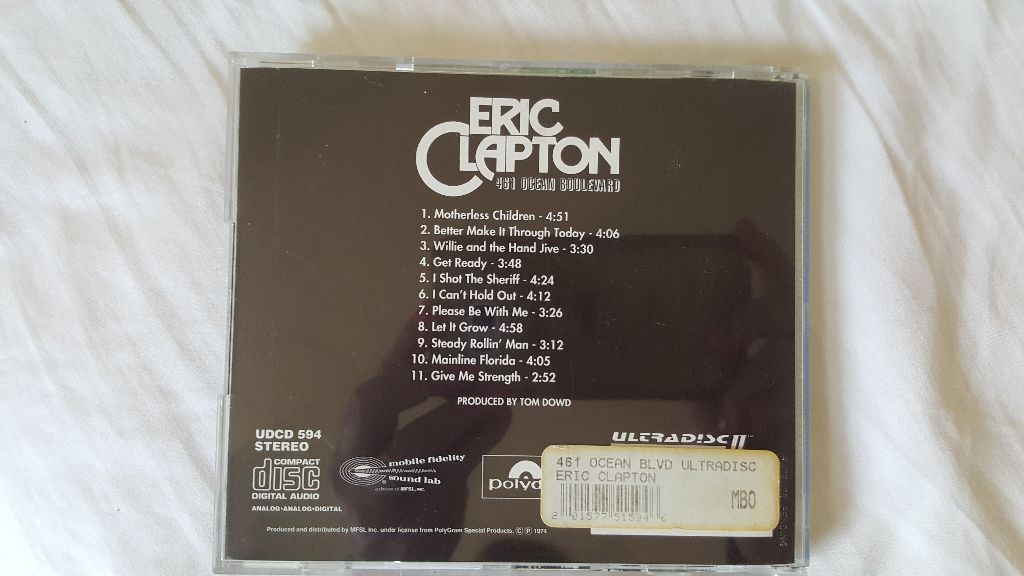 MFSL Ultradisc ll w/Gain 2 Gold CD-Eric Clapton-461 Ocean Blvd