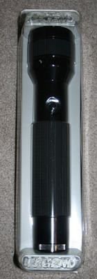 Brinkmann Keller Legend Two D Cell size flashlight aluminum new black on black