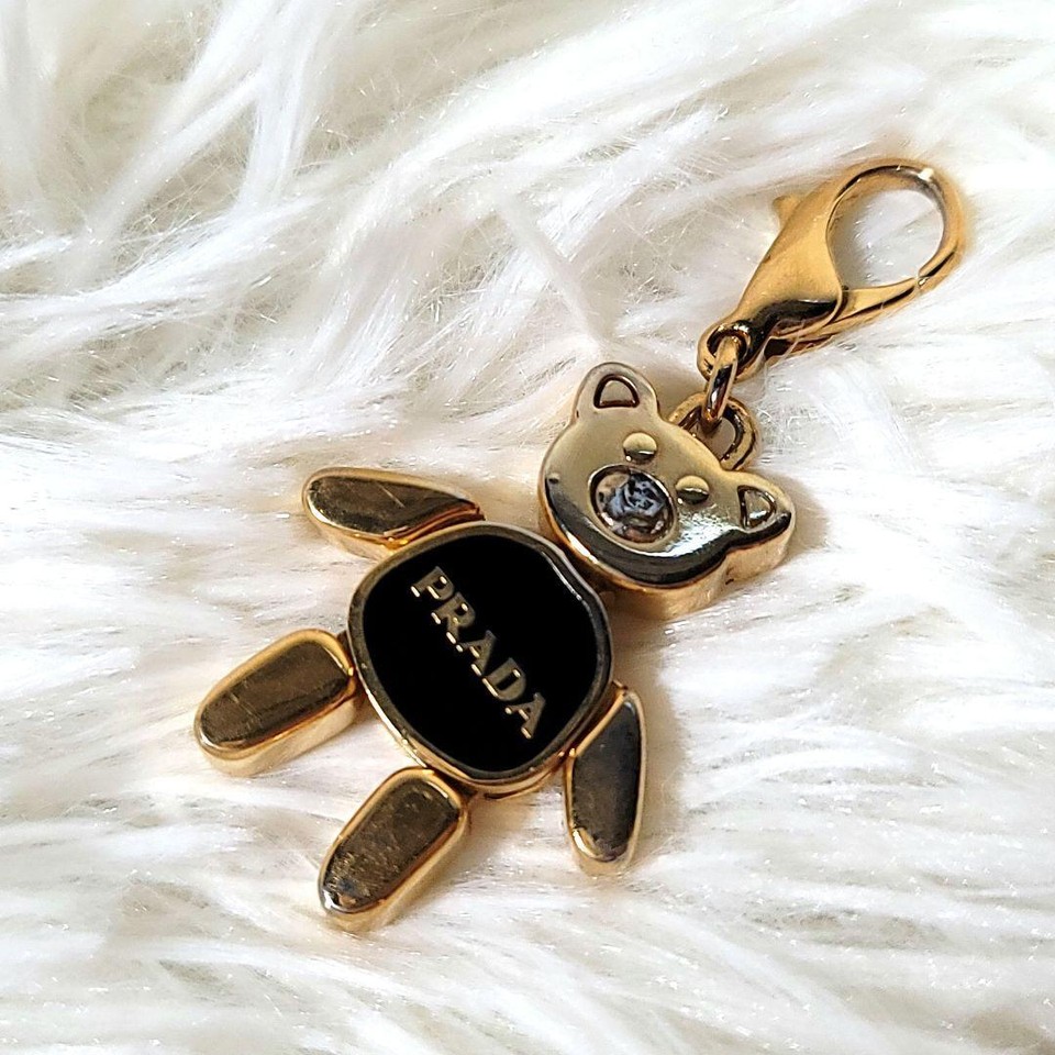 PRADA Necklace Dog Bear Charm Chain Good condition eBay