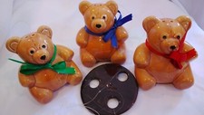Vintage Nursery Ceramic Bears Mobile. Signed