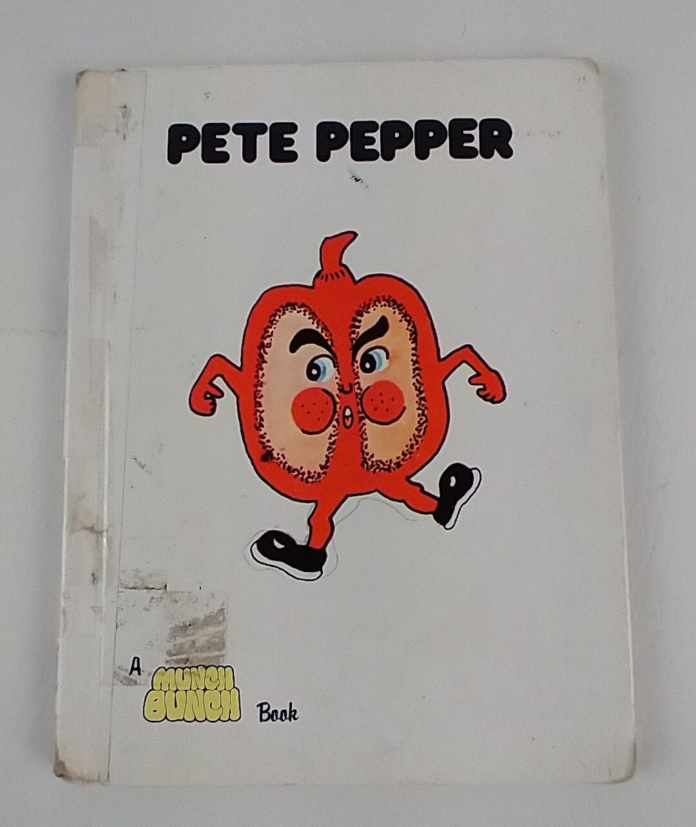 A Munch Bunch Book Pete Pepper Hardcover Giles Reed 1981 Angela Mitson  Vintage