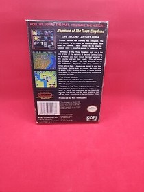 Romance of the Three Kingdoms (Nintendo NES) Complete CIB
