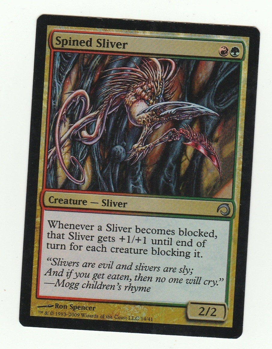 1x FOIL Spined Sliver EX Premium Slivers deck Mtg Magic 1x x1 eBay