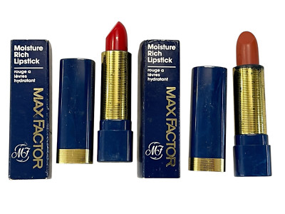 MAX FACTOR 2 LIPSTICK LIPSTICKS NO. 24-25 PERFUMES COSMETIC ACCESSORIES VINTAGE