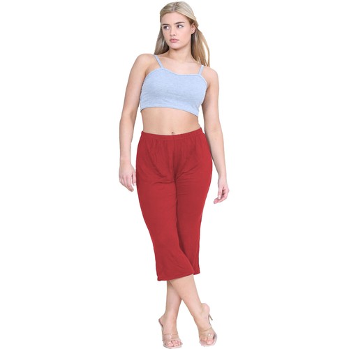 P&R Dancewear LTD Women’s Flared Wide Leg Stretch Shorts 3/4th Palazzo Pants - Picture 51 of 66
