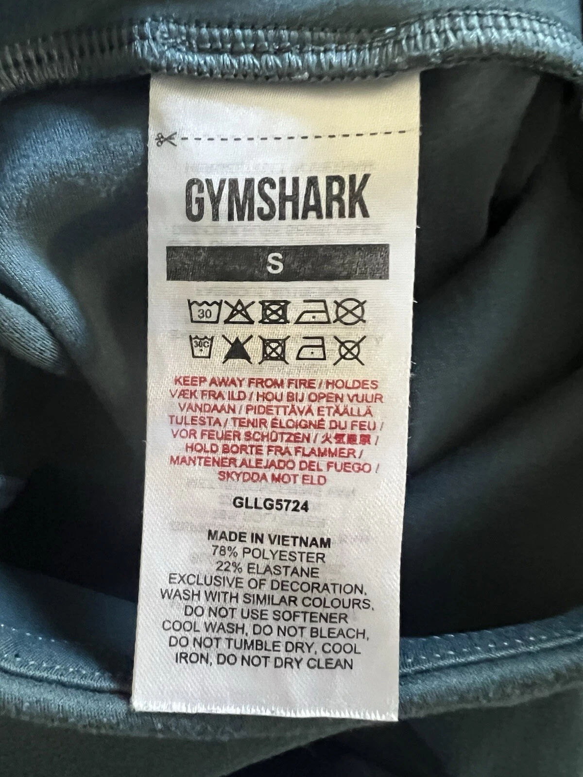 gymshark spell out logo leggings