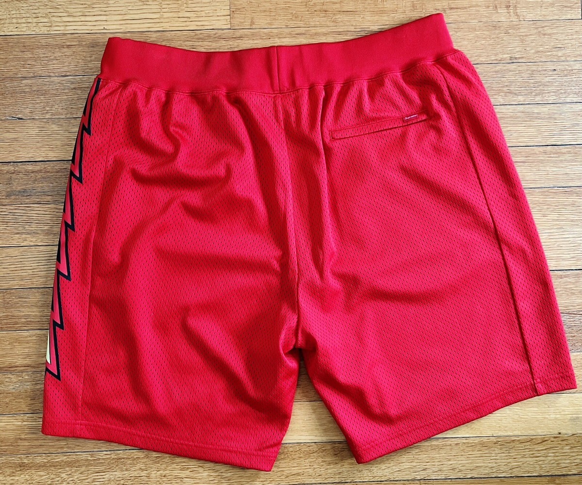 Supreme Bolt Red Basketball Shorts Men's Size XL New York Supreme Bolt Red Basketball Shorts Men's Size XL New York