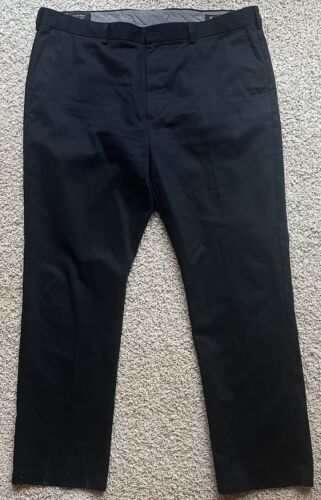 Nordstrom Men’s Shop Black Dress Pants Size 42x32 - Afbeelding 1 van 5