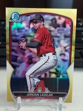 2023 Bowman Chrome Jordan Lawlar BCP-247 Yellow refractor /75 prospect D-bakcs