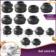 7SizeX2 Universal Rubber Ball Joint Boot Dust Cover Tie Rod Linkages Set Kit End