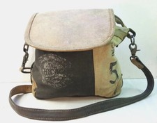 Myra Bag Western Cowgirl Brown Tan Hobo Tote Bag 13"x11"x5"
