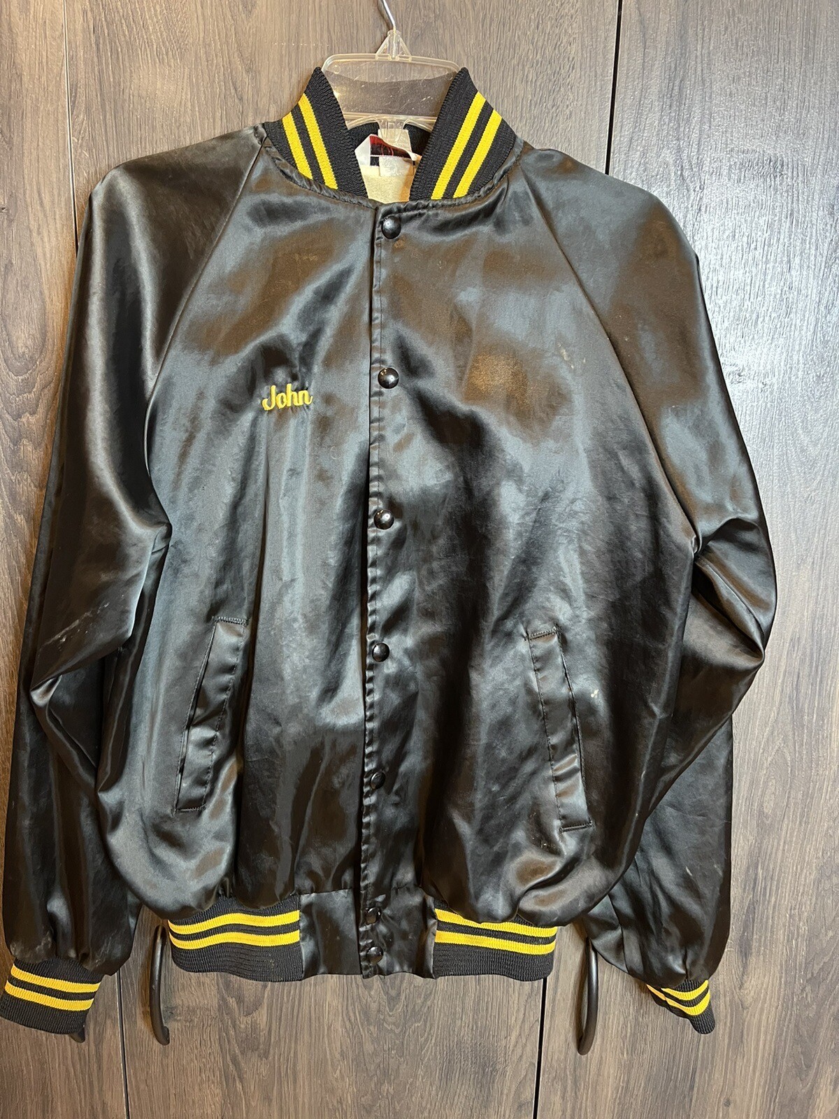 Vintage River City Taxi Evansville Indiana Satin Jacket Black Adult Large eBay