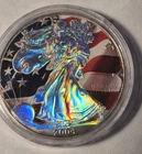 2004 Silver Eagle $1 Dollar  Color hologram  1oz .999