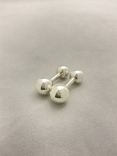 Gemelli Tiffany & Co. motivo manubri in argento sterling 925 accessorio da uomo