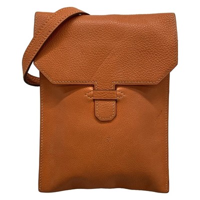 Hermes Amélie Shoulder Bag Orange 18.5cm x 14cm x 1cm Used