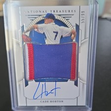 Panini 2024 National Treasures Cade Horton Auto Patch Rookie  55/99 Cubs