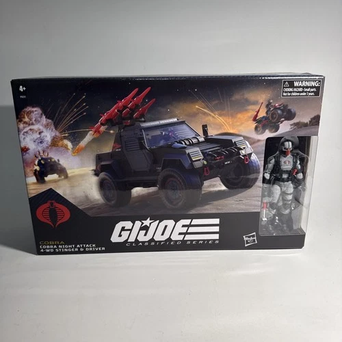 GI Joe Classified Series COBRA NIGHT ATTACK 4-WD STINGER & DRIVER NEW