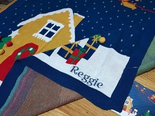 Reggie - Christmas baby blanket new