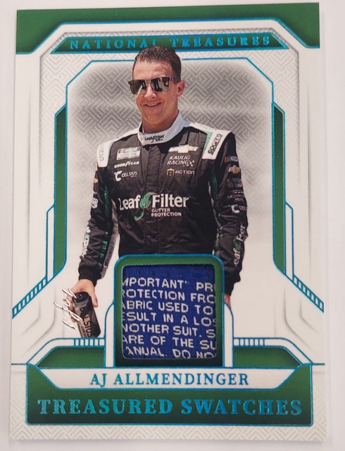 2025 National Treasures Racing AJ Allmendinger Wäschemarke 1/1 Kaulig Racing