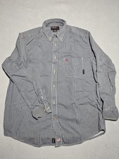 Ariat FR Work Shirt Mens XL Blue Plaid Flame Resistant CAT 2 Button Down