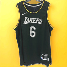 RARE MVP Nike NBA🏀2022 LA Lakers 'LeBron James'#6 Autograph Jersey-M Sz 3XL/60