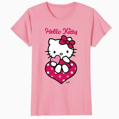 Hello Kitty Valentinstag Liebe Herzen süße Freundschaft offizielles Damen T-Shirt