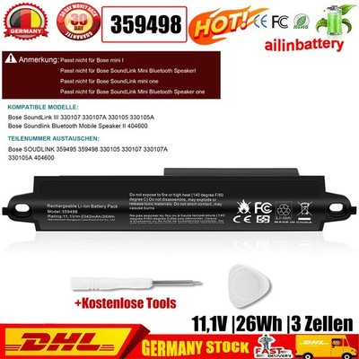 Für Bose SoundLink Bluetooth III II 330105 330107, 330107A 359495 359498 Akku