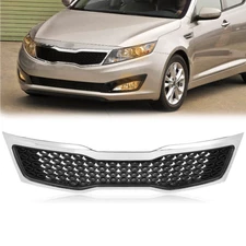For Kia Optima EX LX 2011-2013 863502T000 Front Upper Grille Black W/Chrome Trim