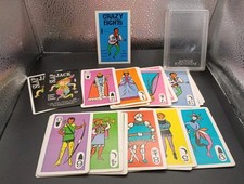 Watkins Strathmore Vintage 1960s Crazy Eights Card Game With plastic case