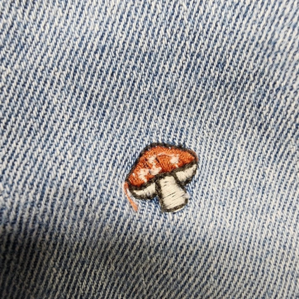 Arizona Jean Co Mujer 3 Juniors Azul Tiro Más Alto Mamá Setas Bordadas Foto 4 de 4