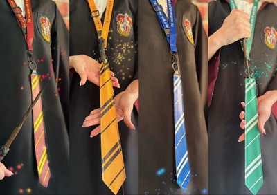Harry Potter Wizarding World Wand Holder & Lanyard All 4 Houses! limited!