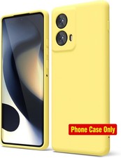 Phone Case for Motorola Moto Edge 2024, Liquid Silicone, Thin Slim Soft Rubber G