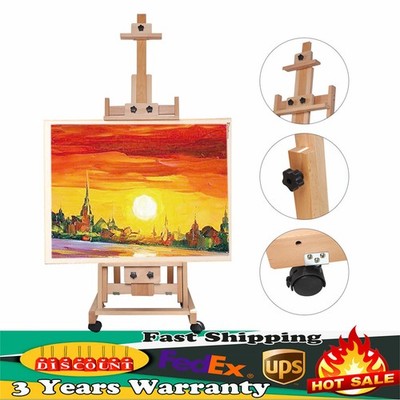 HeavyDuty Studio Artist Easel Large H-Frame Wood Painting Art Easel Standing !