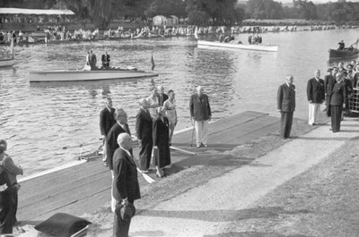 Richard Burnell Bertram Bushnell of Great Britain at Henley Thames - Old Photo