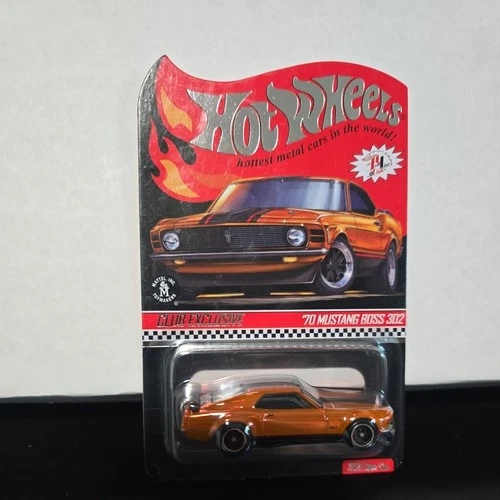 Hot Wheels RLC '70 Mustang Boss 302 Red Line Club Car Membership Exclusive 2021