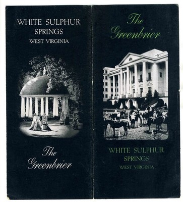 The Greenbrier White Sulphur Springs West Virginia 1938 Group of 5 Brochures