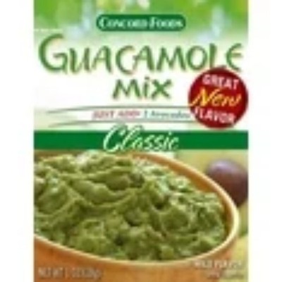 18x Concord Foods Classic Guacamole Mix Spice Bundle Bulk Pack Flavor 1.00oz