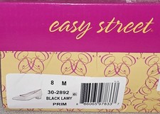 Easy Street Womens Black Suede Heels Sz 8M