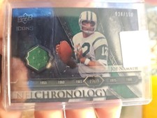 2008 Upper Deck Icons Joe Namath NFL Chronology  Patch #150 